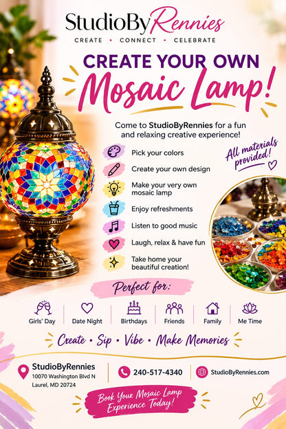 Upcoming Event - Mosaic Lamp